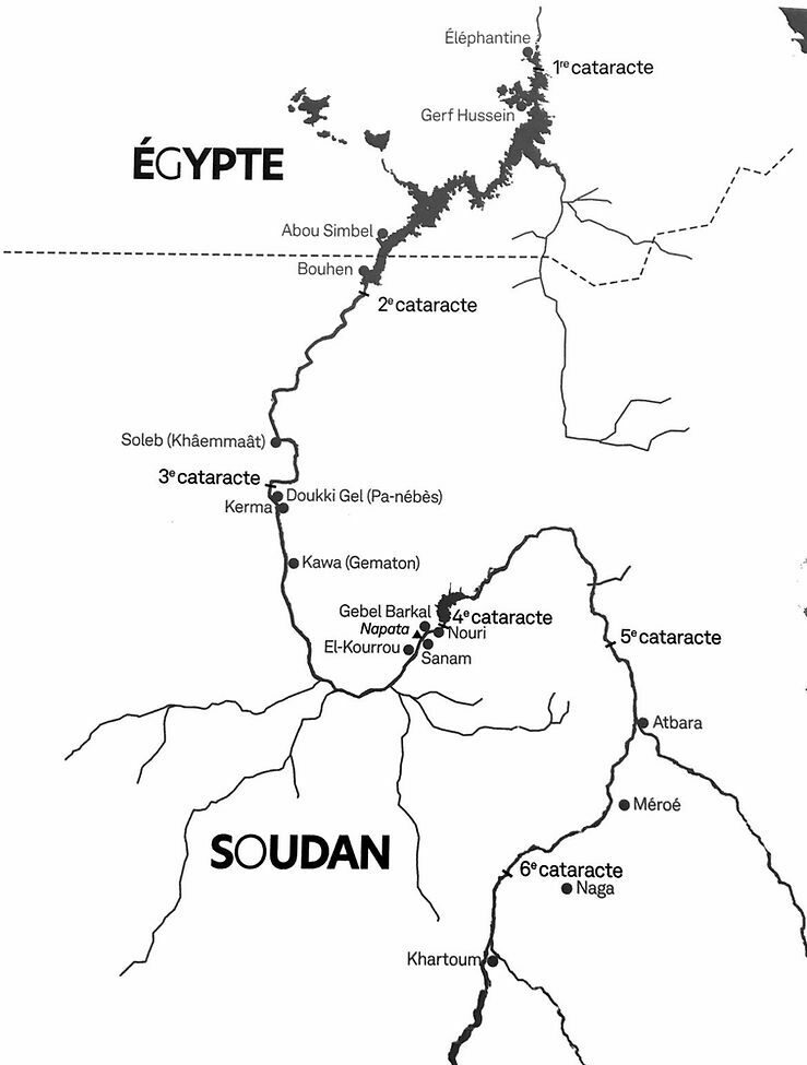 Carte Égypte Soudan